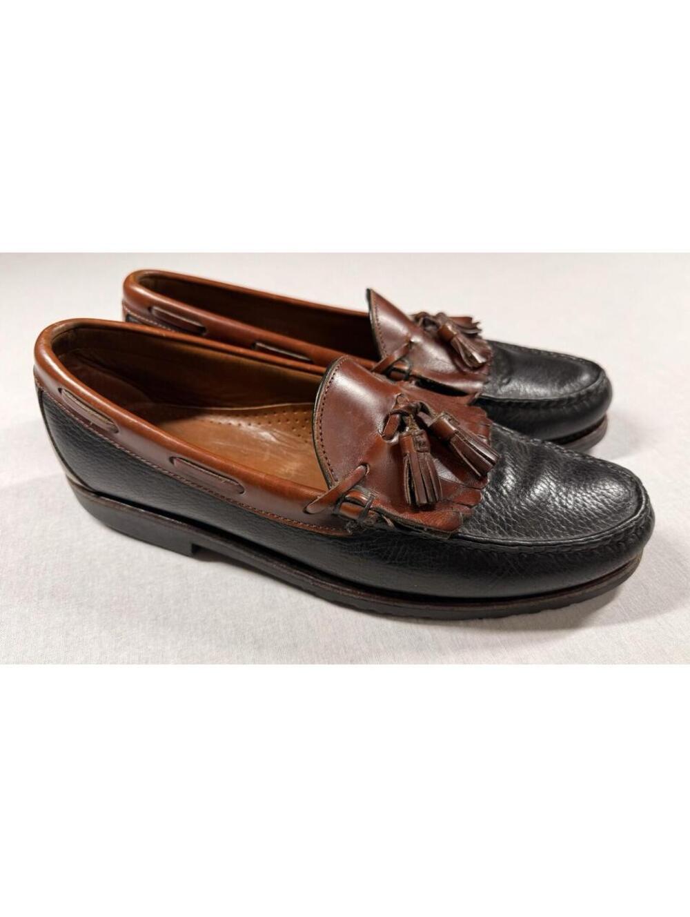 Allen Edmonds Nashua‎ Shoes Men’s 11 B Brown/Black Tassel Loafer Casual Leather